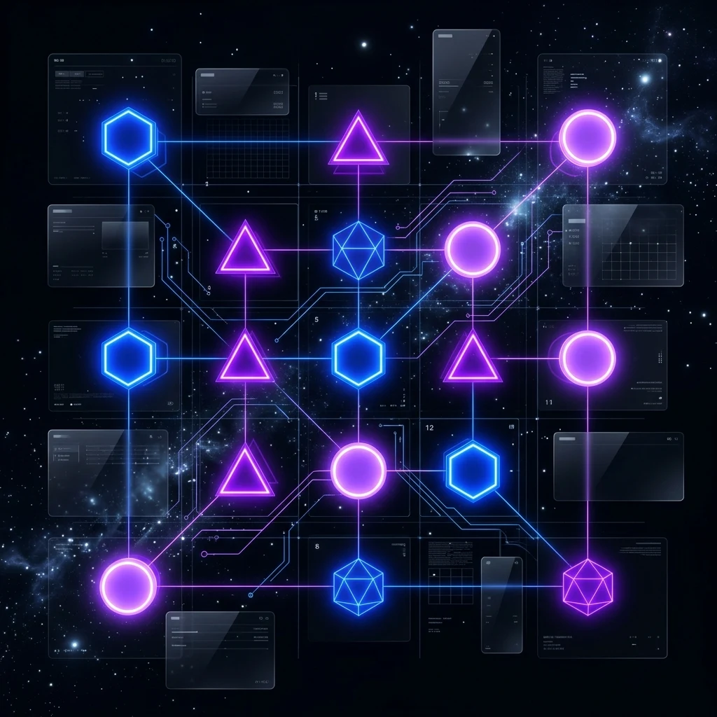 Логотипы современных веб-фреймворков: Astro, Next.js, Nuxt, Svelte, Qwik